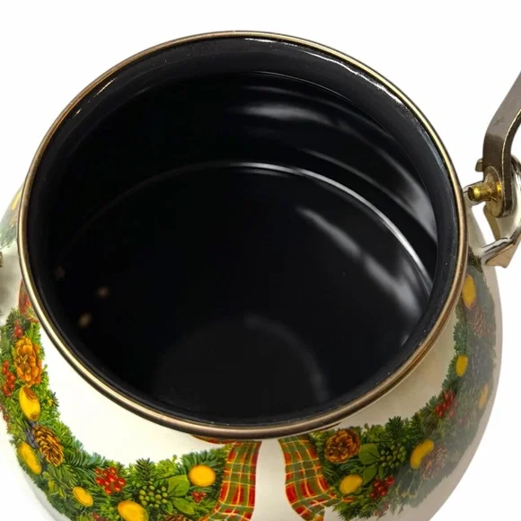 MacKenzie-Childs Evergreen 2 Quart Tea Kettle